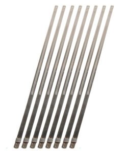 DEI Stainless Steel Positive Locking Tie 1/4in (7mm) x 9in - 8 per pack