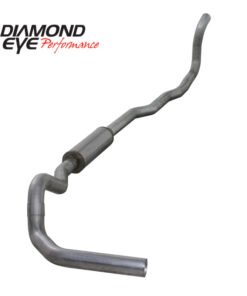 Diamond Eye KIT 4in TB SGL AL: 4-WHEEL DRIVE ONLY 89-93 DODGE CUMMINS 5.9L
