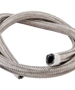 Torque Solution Stainless Steel Braided Rubber Hose -10AN 10ft (0.56in ID)