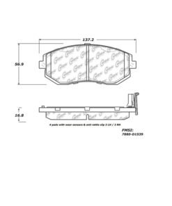 StopTech Street Touring 13 Scion FR-S / 13 Subaru BRZ Front Brake Pads