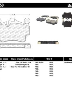 StopTech Performance 09-10 Porsche Boxster / 08-10 Boxster S/Cayman / 05-08 911 Front Brake Pads