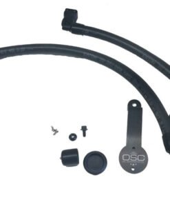 J&L 18-19 Ford Mustang GT Driver Side Oil Separator 3.0 - Black Anodized