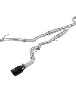 aFe Takeda 2.5in 304 SS Cat-Back Exhaust System w/ Black Tips 16-18 Infiniti Q50 V6-3.0L (tt)