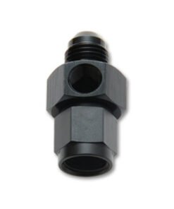 Vibrant -6AN Male to -6AN Female Union Adapter Fitting w/ 1/8in NPT Port