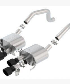 Borla 2015+ Chevy Corvette C7 Z06 6.2L Axle Back ATAK Exhaust Black Quad Tips w/o AFM w/ NPP