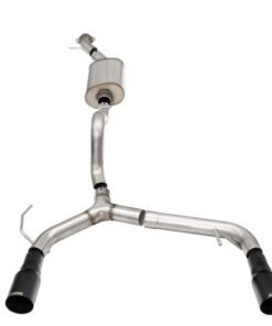 Corsa 21-22 Ford Bronco 2.3L Turbo 2.75in Cat-Back Single Exhaust w/ 4in Straight-Cut Black Tips