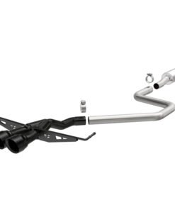 MagnaFlow 2019 Hyundai Veloster 1.6L 2.5in Center Exit Stainless Steel Cat-Back Exhaust w/Blk Tips