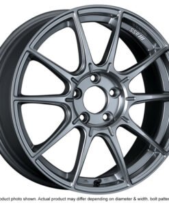 SSR GTX01 17x9 5x100 38mm Offset Dark Silver Wheel