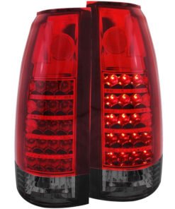 ANZO 1999-2000 Cadillac Escalade LED Taillights Red/Smoke