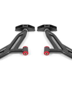 BMR Suspension 05-14 Ford Mustang Lower A-Arms - Black Hammertone - Non-Adjustable