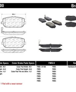 StopTech OE Fit Rear Sport Brake Pads