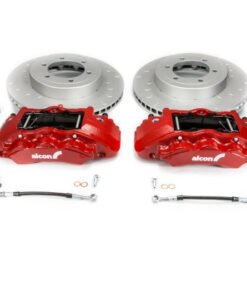 Alcon 20 Toyota Tacoma w/ 17in+ Wheels 352x30mm Rotors 6-Piston Red Calipers Front Brake Upgrade Kit