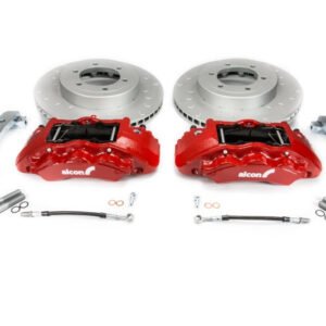 Alcon 20 Toyota Tacoma w/ 17in+ Wheels 352x30mm Rotors 6-Piston Red Calipers Front Brake Upgrade Kit