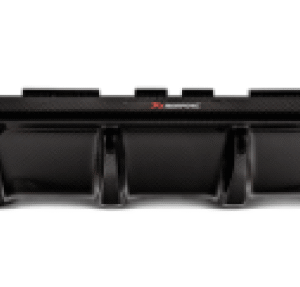 Akrapovic 18+ BMW M5 (F90) Rear Carbon Fiber Diffuser - High Gloss w/ Red/White Akrapovic Logo