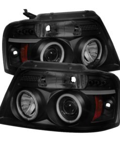 Spyder Ford F150 04-08 Projector Headlights V 2 CCFL Halo LED Blk Smke PRO-YD-FF15004-CCFL-G2-BSM
