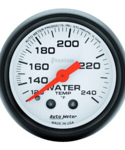 Autometer Phantom 52mm 120-240 Deg F Mechanical Water Temp Gauge