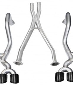Corsa 97-04 Chevrolet Corvette C5 Z06 5.7L V8 Black Xtreme Cat-Back + XO Exhaust