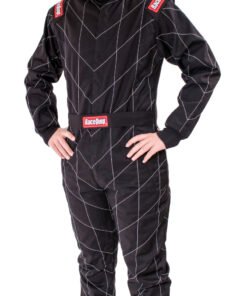 RaceQuip Black Chevron-1 Suit - SFI-1 XL