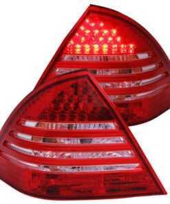 ANZO 2001-2004 Mercedes Benz C Class W203 Taillights Red/Smoke