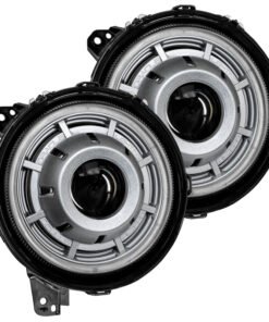Oracle Oculus Bi-LED Projector Headlights for Jeep JL/Gladiator JT - Satin Silver - 5500K