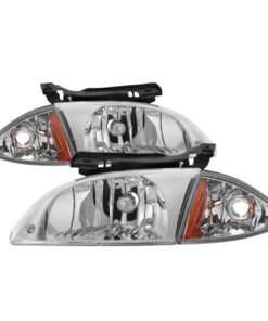 xTune Chevy Cavalier 00-02 Corner Lamp & Headlights 4pcs set-Chrome HD-JH-CCAV00-SET-C