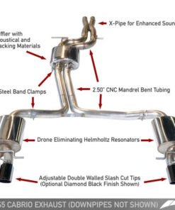 AWE Tuning Audi B8.5 S5 3.0T Touring Edition Exhaust System - Polished Silver Tips (90mm)