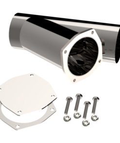 QTP 5in Weld-On QTEC Exhaust Cutout Y-Pipe