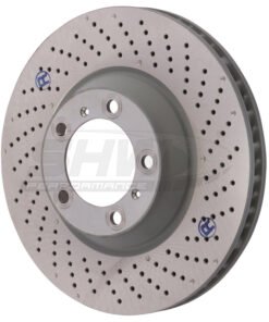 SHW 09-13 Porsche 911 Turbo w/Center Lock/Spyder Whl w/o Ceramic Brake Right Front Drill-Dimp Rotor