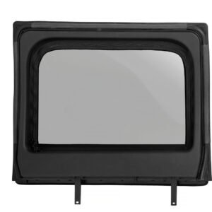 Bestop 51733-17 Rear OE-Style Black Upper Doors for 07-18 Jeep Wrangler JKU 4Dr