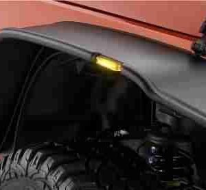 Bushwacker 10918-07 Flat Style Fender Flare Set for 2007-2017 Jeep Wrangler JK Unlimited