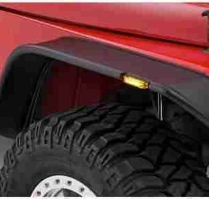 Bushwacker 10924-07 Flat Style Fender Flare Set for 1987-1995 Jeep Wrangler YJ