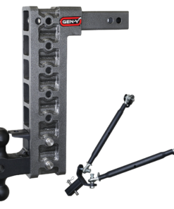 Gen-Y Hitch GH-527 Mega Duty 16K Adjustable Ball 15" Drop 2" Hitch with Stabilizer Kit