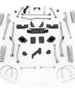 Rubicon Express 4.5" Extreme Duty Radius Front and Rear Long Arm Lift Kit - No Shocks for 2007-2017 Jeep Wrangler Unlimited JK
