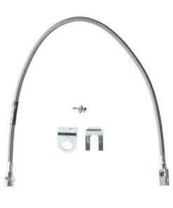 Rubicon Express Rear 24" Brake Line w/ 3.5-5.5" Lift, Stainless Steel for 1997-2006 Jeep Wrangler TJ/ Wrangler TJ Unlimited