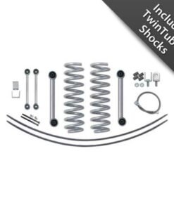Rubicon Express 3.5" Super-Ride Suspension Lift Kit with Twin Tube Shocks and Rear Add-A-Leaf Springs for 1984-2001 Jeep Cherokee XJ