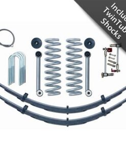 Rubicon Express 3.5" Super-Flex Short Arm Suspension Lift Kit with Rear Leaf Springs and Twin Tube Shocks for 1984-2001 Jeep Cherokee XJ