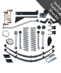Rubicon Express 5.5" Super-Flex Short Arm Suspension Lift Kit with Twin Tube Shocks and Rear Leaf Springs for 1984-2001 Jeep Cherokee XJ