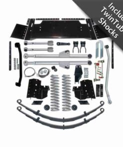 Rubicon Express 5.5" Extreme-Duty Long Arm Suspension Lift Kit with Twin-tube Shocks and Rear Leaf Springs for 1984-2001 Jeep Cherokee XJ