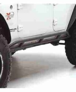 Smittybilt Rock Crawler Rocker Guards for Jeep Wrangler Unlimited JK - Black - 76644