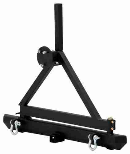 Smittybilt SRC Classic Rear Bumper for Jeep Wrangler TJ/YJ - with Tire Carrier, D-Rings Mounts and 3/4" D-Rings - 4.75 Ton Rating - 76651D