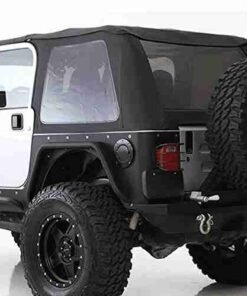 Smittybilt Bowless Combo Soft Top for Jeep? Wrangler TJ - with Tinted Windows - Black - 9973235