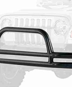 Smittybilt 3" Tubular Front Bumper for Jeep Wrangler TJ/YJ - with Hoop - Gloss Black - JB44-F