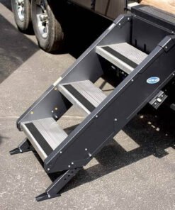 MORryde STP-3-30-03H StepAbove RV Entry Steps - 30"W x 30"-34"H