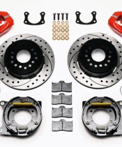 Wilwood Forged Dynalite P/S P-B Kit Drilled-Red New Big Ford 2.50in Offset
