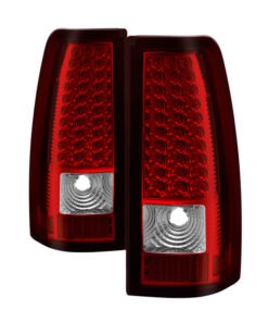 Xtune Chevy Silverado 1500/2500/3500 99-02 LED Tail Lights Red Clear ALT-ON-CS99-LED-RC