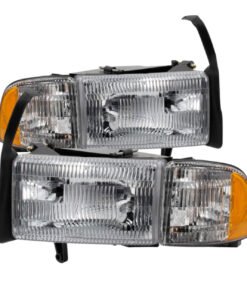 Spyder 9032141 Headlights w/Corner for 94-01 Dodge Ram 1500/94-02 Ram 2500/3500