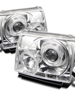 Spyder Toyota Tacoma 97-00 Projector Headlights LED Halo LED Chrome High H1 Low H1 PRO-YD-TT97-HL-C