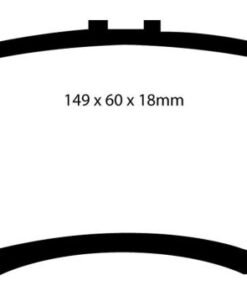 EBC 01-03 Acura CL 3.2 Yellowstuff Front Brake Pads