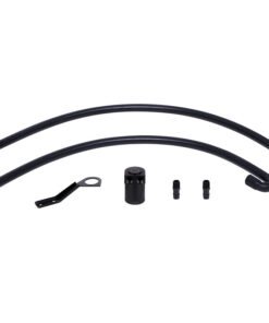 Mishimoto 07-10 BMW N54 Baffled Oil Catch Can Kit - Black (CCV Side)