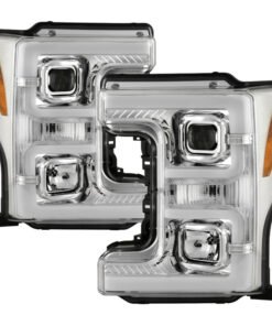 Spyder 17-18 Ford F250/F350/F450 Super Duty Halogen Model Only -White Light Bar- PRO-YD-FS17HALSI-C
